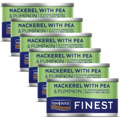 Fish4Dogs Finest Mackerel with Pea 6 x 85 g