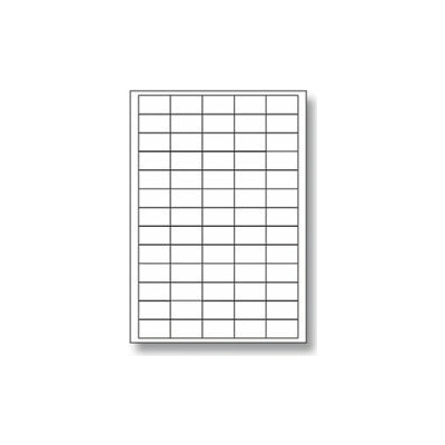 Coveris EPSW038021A4 samolepicí etikety 38,0×21,2 mm, 6500 etiket bílá