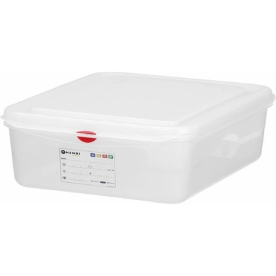 Hendi Polypropylenová nádoba GN 1/2, HENDI, GN 1/2, 6,5L, Průhledná, 325x265x(H)100mm