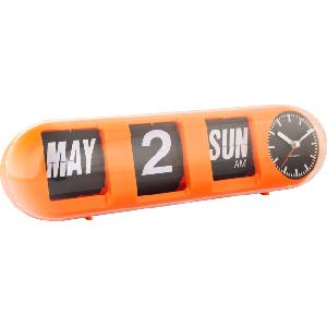 Karlsson Tube Flip часовник, оранжев (KA6032OR) Будилник