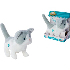 Simba Toys Интерактивна плюшена играчка Simba PetZoo - Коте, 19 cm (105890155) - baby