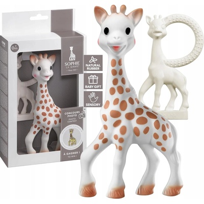 Sophie La Girafe sada kousátko žirafa + kousátko pro děti kaučukové