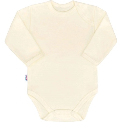Dojčenské bavlnené body s dlhým rukávom New Baby Pastel sivé