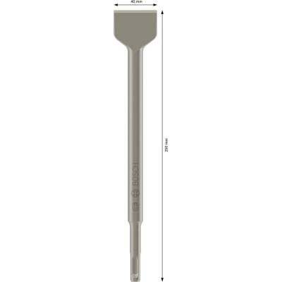 Bosch Plochý sekáč SDS Plus 250 x 40 mm