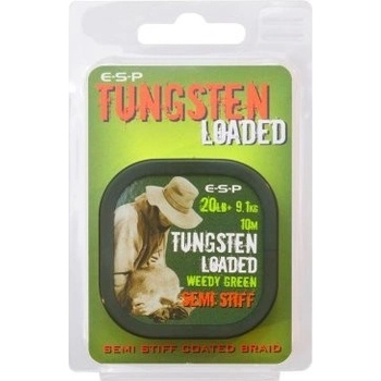 ESP šnúra Tungsten Loaded 10m 20lb 9,1kg Semi Stiff Weedy Green