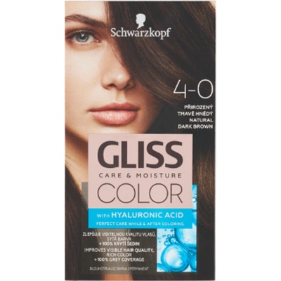 Schwarzkopf Gliss Color 4-0 Tmavohnedý