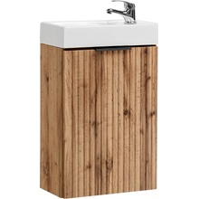 Comad Koupelnová skříňka s keramickým umyvadlem Adel Oak 40 cm - dub wotan