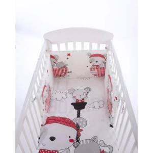 KikkaBoo Бебешки спален комплект 2 части EU style 70/140 Pirates (41101020081) - salemax