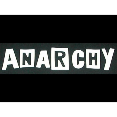 Zádovka ANARCHY nápis