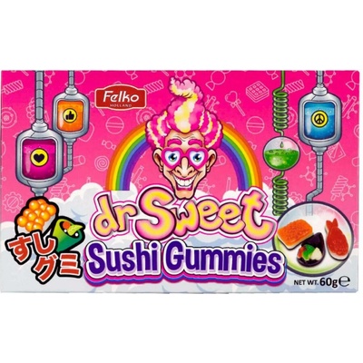 Felko Dr. Sweet gumové bonbóny ve tvaru sushi 60 g