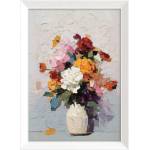 Styler Печатна картина с включена рамка 56x75 cm White Vase - Styler (OB-15070)