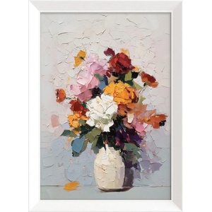 Styler Печатна картина с включена рамка 56x75 cm White Vase - Styler (OB-15070)