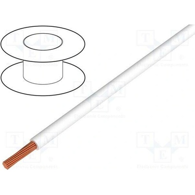 Alpha Wire 541816 WH005 Vodič HookUp Wire lanko Cu 18AWG PVC bílá 600V 30,5m