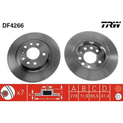 Brzdový kotúč TRW DF4266
