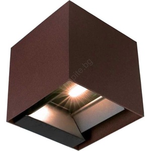 V-TAC Led соларен стенен фенер с датчик led/9w/3, 7v 3000/4000/5000k ip65 кафяв (vt2235)