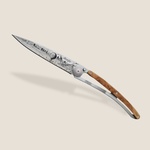 DEEJO 1cb101 tattoo / Ултралек нож с дръжка от екзотичен хвойнов корен (1cb101)