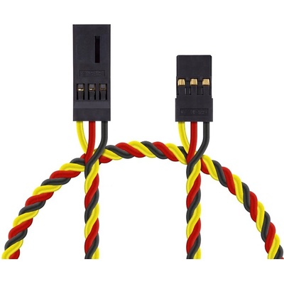 Hitec 4609 S predlžovací kábel 15cm JR krútený silný pozlátené kontakty