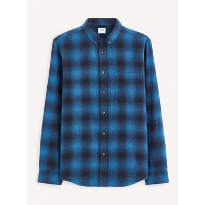 Celio Синя мъжка карирана риза Celio Fabuche Celio | Sin | МЪЖЕ | S