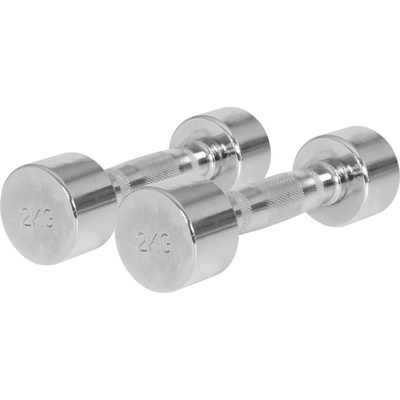 Gorilla Sports Pochrómované jednoručné činky 2 x 2 kg