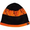 Rybářské kšiltovky, čepice, rukavice FOX Čepice Black Orange Beanie