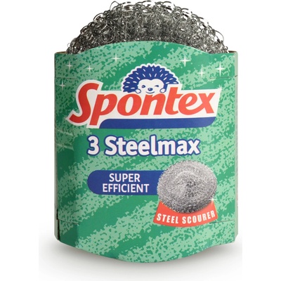 Spontex 3 Steelmax drôtenka na riad kovová 3 ks