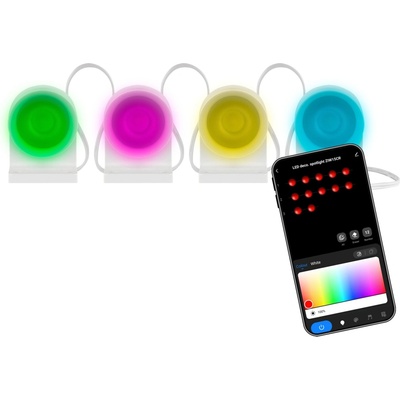 EMOS GoSmart LED bodové svietidlo, rozširujúca sada – 85 cm, 4 diely, RGBIC + CCT, stmievateľné, WiF
