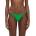 SUNDEK Keer briefs with adjustable side ties and rhinestones bikini bottom - Green (Guava)