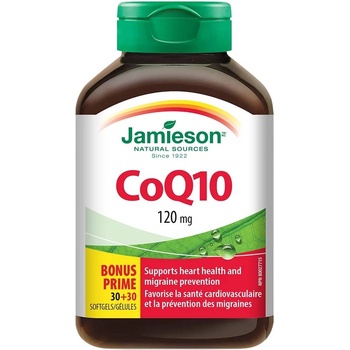 Jamieson Коензим Q10, 120 mg, 30 + 30 капсули, Jamieson