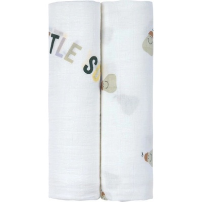 Lässig Swaddle Heavently Soft 120x120 cm Happy Fruits Pear