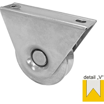 EKOfence Kladka pojazdu - komplet - V, INOX, D80 9357