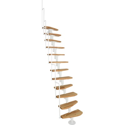 Minka STAIRS Modulové schodisko Monaco buk/biela, 293,8 cm