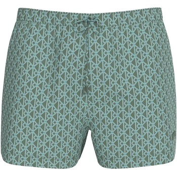 Calvin Klein Бански гащета Calvin klein LV00N61028 swimming boxer - Green (20242 Icon Cotton Emblem / Sea Spray)