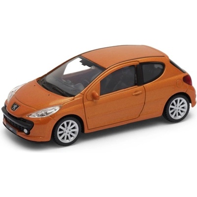 Welly Peugeot 207 Oranžový 39 1:34