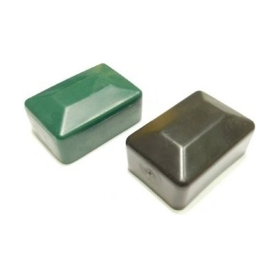 Čepička PVC na sloupek, převlečná 60 x 40 mm, zelená, balení 1 ks