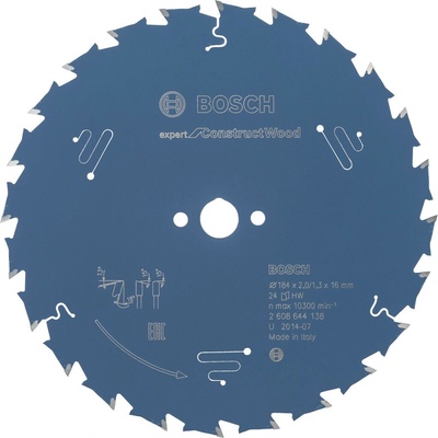 Bosch Pílový kotúč Expert for Construct Wood, pr. 184 mm