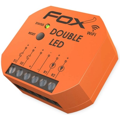 FOX DOUBLE LED - Bezdrôtové WiFi relé pre ovládanie LED osvetlenia, 9-30V, 2x 5A