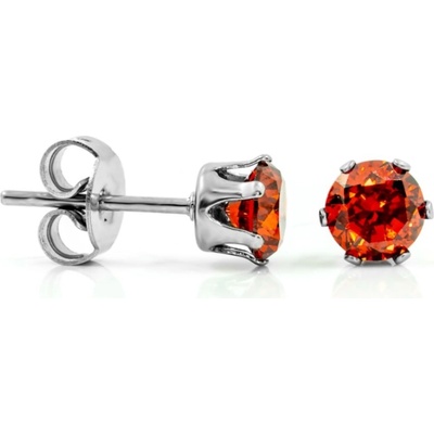 BRUNOshop.cz Náušnice s kamínkem ČERVENÉ 0,4 cm S3354
