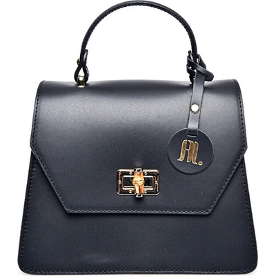 Anna Luchini dámská kožená crossbody kabelka AL3145T Nero