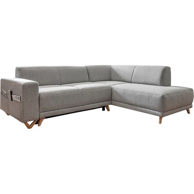 Miuform Светлосив разтегателен/с място за съхранение ъглов диван (десен ъгъл/L форма) Classy Sophie - Miuform (671LIN16)