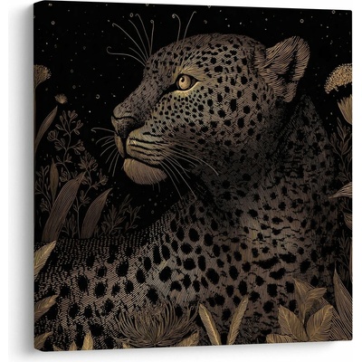 Obraz tajemný pohled leoparda - 50x50