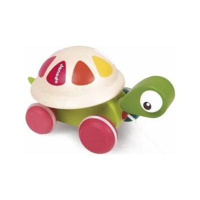 Janod - Дървена играчка за дърпане - Костенурка (J08236)