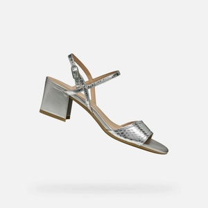 Geox Сребристи дамски сандали Geox New Eraklia 50 Geox | Srebaren | ЖЕНИ | 37