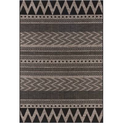 Hanse Home Черно-бежов килим на открито , 200 x 290 cm Sidon - NORTHRUGS (103878-200x290)