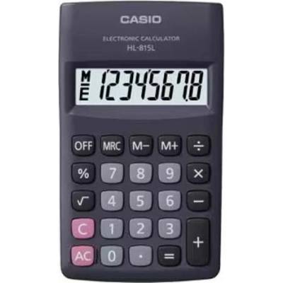 CASIO HL-815L-BK BOX, 8místná, 69,5x118mm, černá