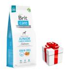 Brit care Кучешка храна без зърнени култури за млади кучета от големи породи със сьомга 12кг + безплатна изненада за кучето