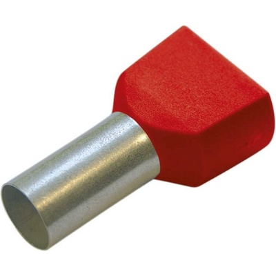 270784/25 Dutinka dvojitá izolovaná 1 mm2, 8 mm, červená, SmallPack, Haupa