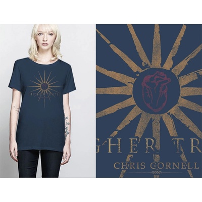 Chris Cornell tričko Higher Truth Modrá