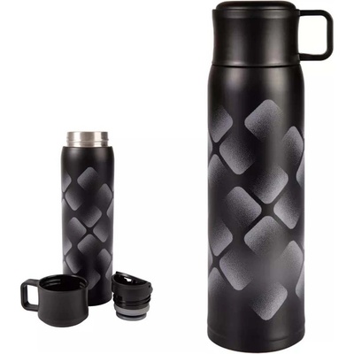 Albi Černá termoláhev s hrnkem 500 ml