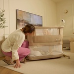 KinderKraft NESTEE GROW 2 бебешка кошара DARK GREY