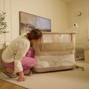 KinderKraft NESTEE GROW 2 бебешка кошара DARK GREY